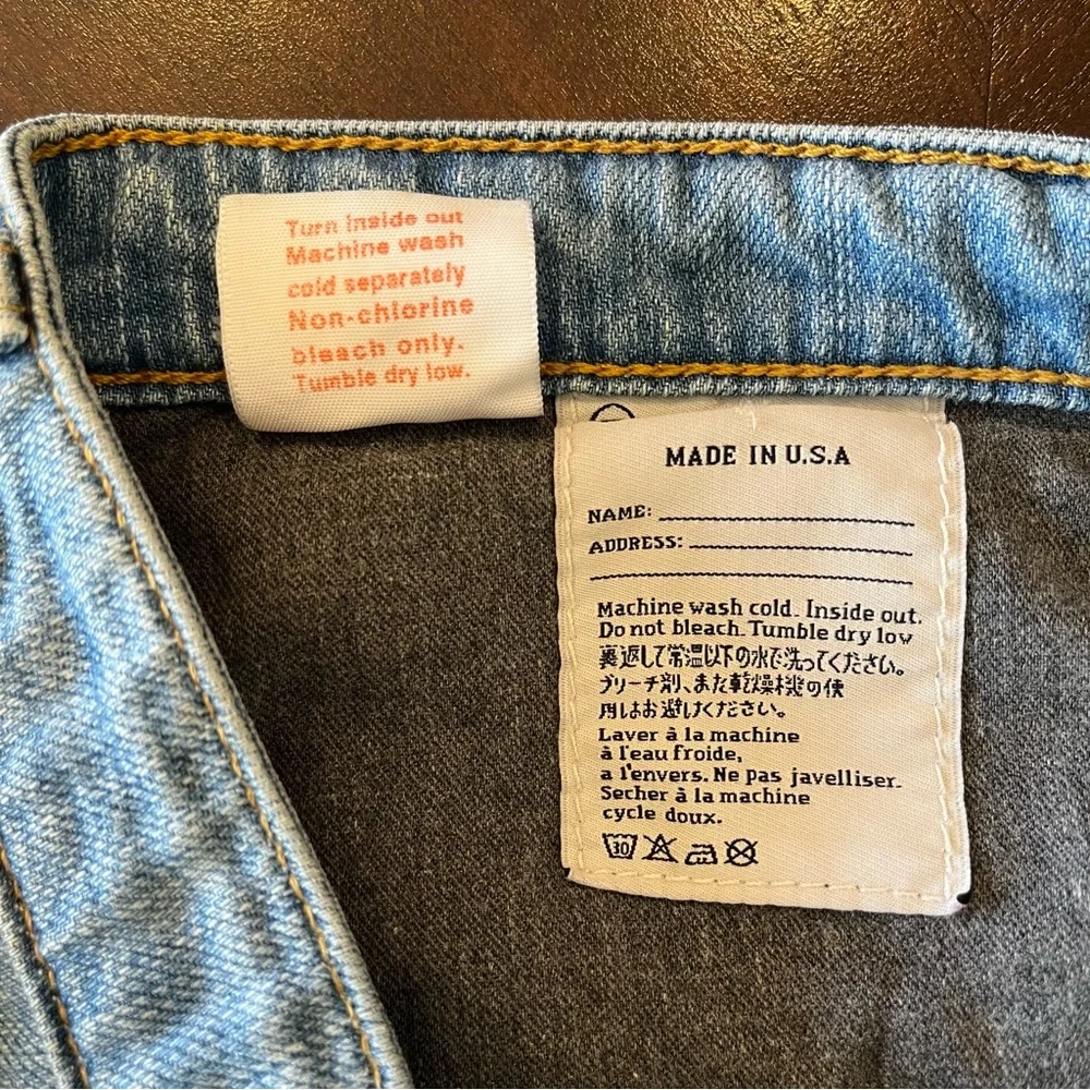 AG The Stevie Slim Straight Jeans Women's Light Wash Size 31 Made In USA Premium